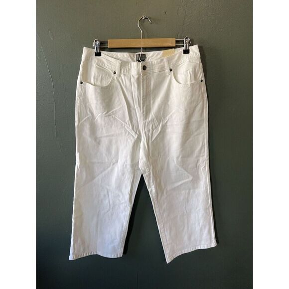 Additions by chico Womens Cropped Chino Pants Size 2 NWT - Picture 1 of 3
